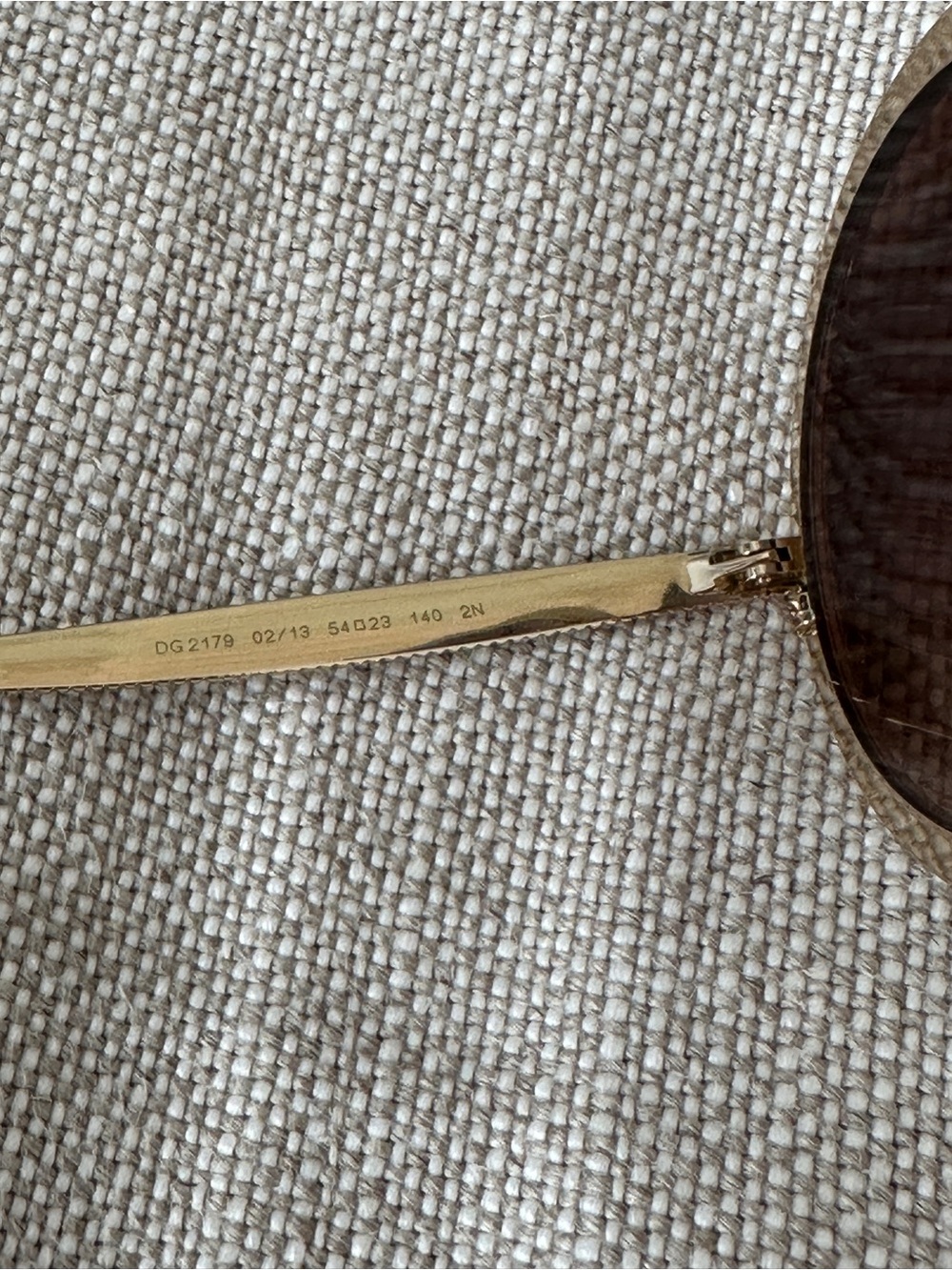 Dolce & Gabbana Gold Tone/Havana DG2179 Round Sunglasses - Picture 11 of 16